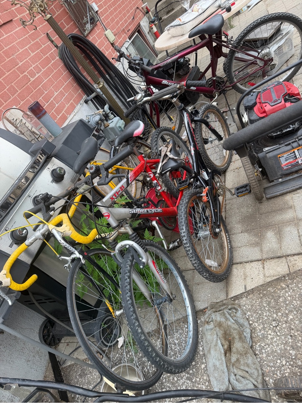 Assorted Bikes Bundle - Red, Yellow, Silver, Maroon
